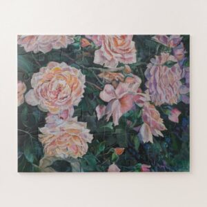 Jigsaw Puzzle floral print.