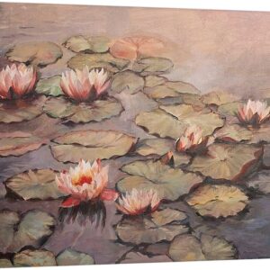 Canvas Print Foggy Lotus Pond