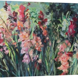 Sword Lilies Garden Canvas Print